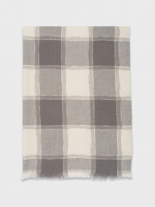 Легкий палантин в клетку