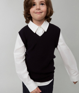 BOYS V-neck vest knitted/ Жилет детский/AW24TKB002
