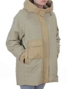 9608 LT. GREEN (OLIVE) Куртка стеганная демисезонная женская (100 гр. синтепон)