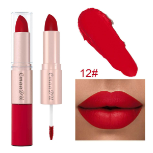 Помада-блеск 2 в 1 Lip Glosses CmaaDu 12 (без упаковки)