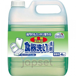 Mitsuei Средство для мытья посуды, овощей и фруктов, аромат лайма, канистра, 4 л