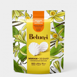 «Belucci», мини-зефир с ванильным вкусом, 80 г