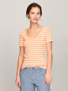 Stripe V-Neck Favorite T-Shirt