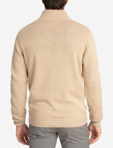 1/4 ZIP TEXTURED SWEATER