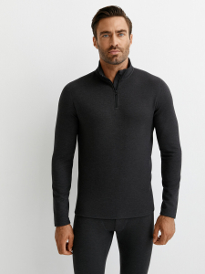 Omsa Лонгслив OmU 1623T 3D Лонгслив стойка молния мужской 