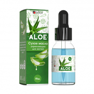Масло для ногтей сухое ALOE укрепляющее 15 мл Милв