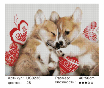 US0236 Без подрамника мозаика 40*50