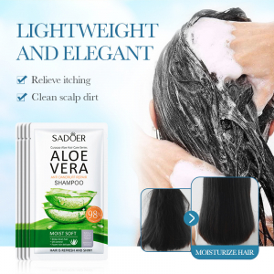 Восстанавливающий шампунь с Алоэ Вера SADOER Aloe Vera Anti Dandruff Repair Shampoo, 8 мл