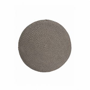 Сервировочная салфетка круглая 38см серая