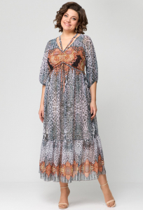 Платье Anastasia Mak 1150 лиловый мультиколор