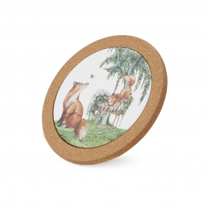 Подставка под горячее из пробкового дерева и доломита 20 см арт. 0167