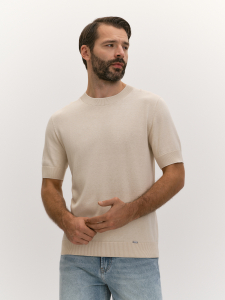 Футболка из пряжи с шелком и хлопком