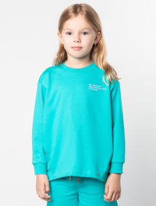 Свитшот из премиального футера с принтом