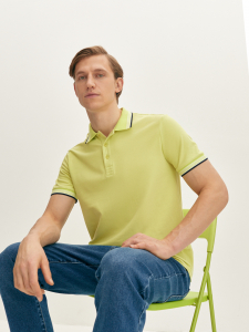 Поло из хлопкового трикотажа