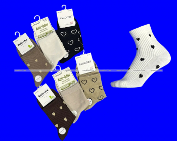 3 ПАРЫ - ПОДАРОЧНЫЙ НАБОР носки женские AMIGOBS АССОРТИ рисунков