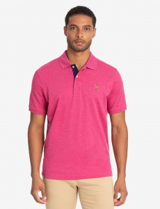 MULTI COLOR LOGO INTERLOCK POLO SHIRT