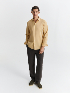 Рубашка из хлопка и льна