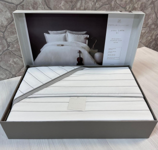 КПБ Pupilla SATIN (LARA) CIZGILI евро GRI СЕРЫЙ