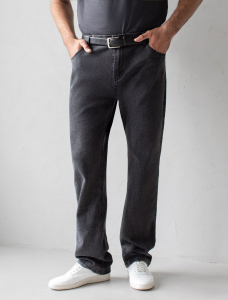 Брюки из плотного денима с эластаном