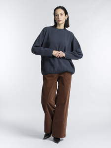 Прямые брюки из хлопкового вельветина