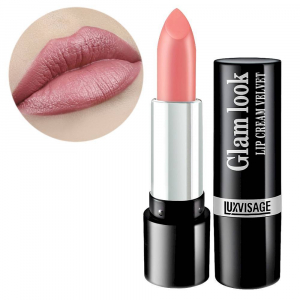 Губная помада GLAM LOOK LUXVISAGE розовый 303 клубничное суфле полувлажный сатиновый финиш