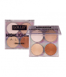 Хайлайтер для лица LOLLIS Highlighter Palette Glow Kit 16г Меркер Косметика