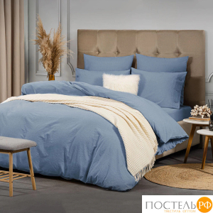 PRIME PRIVE СМОГЕН голубой КПБ 220х240-1/240х260-1/50х70-2/70х70-2, 6 пр., хл.