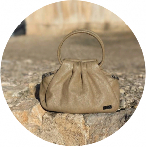 Итальянская сумка из натуральной кожи от AB Zapatos PELLE LUX TAUPE В НАЛИЧИИ В РОССИИ