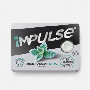 «Impulse», конфеты «Освежающая мята», 12 г (упаковка 15 шт)