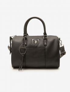 SOLID SWIFTY SATCHEL BAG WITH CROSSBODY STRAP