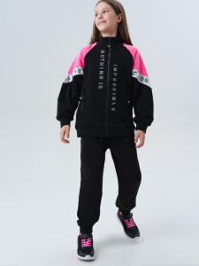 Комплект для девочки: толстовка, брюки