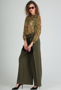 Брюки Viola Style 7028 хаки