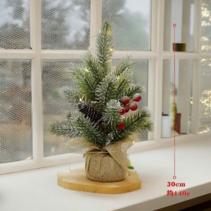 Новогодняя композиция с гирляндой (3585)