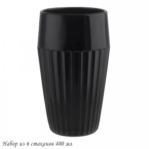 583-005 Набор из 6 стаканов 400 мл в под.уп.(х4)Стекло