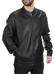 232 BLACK Куртка из эко-кожи мужская