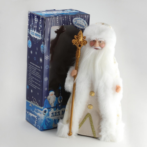 Новогодняя декорация Дед Мороз музыкальный 40 см