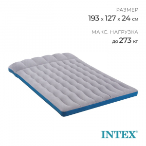 Матрас надувной Camping, 193?127?17 см, двуспальный, 67999 INTEX