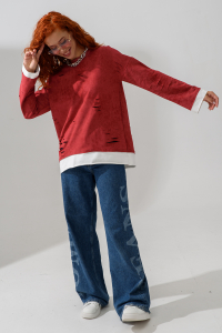 7489W лонгслив женский