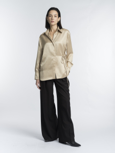 Брюки палаццо в классическом черном