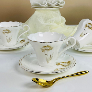 145-649 Чайный набор 12пр. 230мл КАМИЛЛА в под.уп.(х10)Костяной фарфор