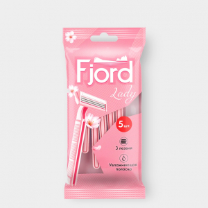 Станки одноразовые Lady, 5 шт «Fjord», 40 г (упаковка 20 шт)