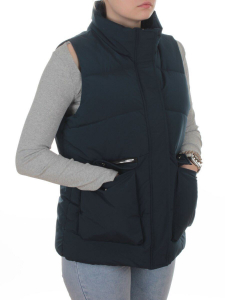 793 DK. BLUE Жилет зимний утепленный женский (150 гр. холлофайбер)