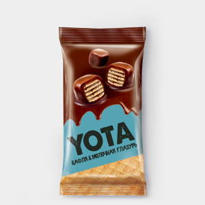 «Yota», драже вафля в молочно-шоколадной глазури, 40 г (упаковка 16 шт)