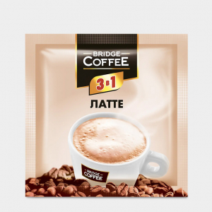 «Bridge Coffee», напиток кофейный 3 в 1 Латте, 20 г (упаковка 16 шт)