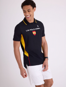 SPAIN SHIELD PERFORMANCE PIQUE POLO SHIRT