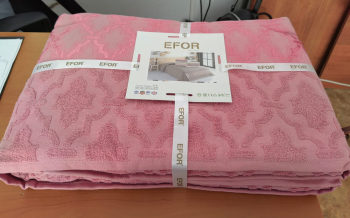 Покрывало EFOR махровые (200*220) темная роза модель 4