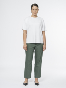 Футболка из мерсеризованного хлопка с вышивкой