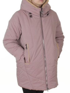 M-9085 PINK POWDER Куртка зимняя женская (верблюжья шерсть, 120 гр. холлофайбер)