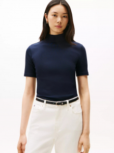 Short-Sleeve Mockneck T-Shirt
