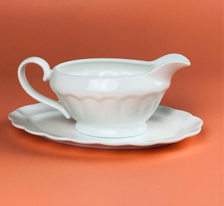 133-444 Соусник с блюдцем 250мл ШАРМЕЛЬ в под.уп.(х24)Фарфор
